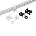 Panduit 55/64" L, 39/64" W, Black Plastic Cable Tie Mount, Indoor/Outdoor: Indoor TM3S10-M30